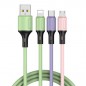 CH499 아트텍 소프트 실리콘 멀티 고속 USB 3in1 충전케이블 1.5m